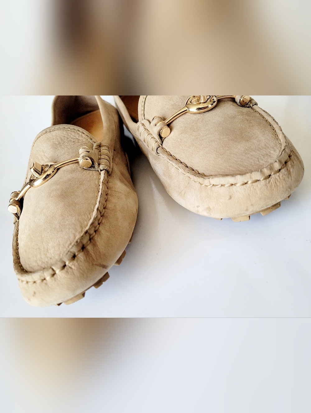 Coach Arlene Turnlock Tan Buttery Soft Suede/Nubuck Loafers/Driving Shoes US 9 - Picture 9 of 16